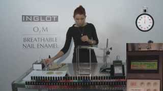 INGLOT O2M Nail Enamel Water Permeability Proven in a Lab Test [upl. by Nytsud]