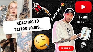 Reacting To Tattoo Tours On YouTube 3 [upl. by Aleekat]