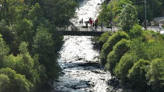 Bardonecchia la distruzione dopo londata di piena vista dal drone [upl. by Cirad]