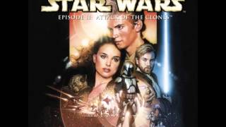 Star Wars II Attack of the Clones  End Title Across The Stars Anakins Theme Imperial March [upl. by Ilsa]