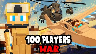 100 Players Simulate WAR in Minecraft [upl. by Yema]