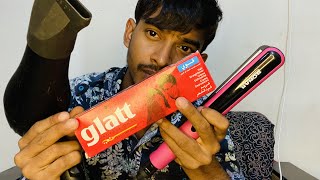 How to do Permanent Hair Straightening at Home Using Glatt Cream Bengali [upl. by Einimod436]