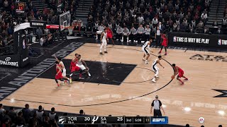 NBA LIVE 19 Raptors vs Spurs Max Quality [upl. by Niroc]