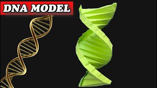 Origami DNA Model Tutorial  How to Make a Paper DNA Model 3D  Mr Easy Origami ART [upl. by Naujet549]