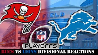 Tampa Bay Bucs vs Detroit Lions Divisional Round LIVE reactions amp hangout [upl. by Story]