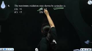 The maximum oxidation state shown by actinides isampnbsp [upl. by Noryb]