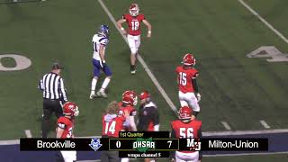 2022 MU Football Playoffs vs Brookville Final [upl. by Micro]