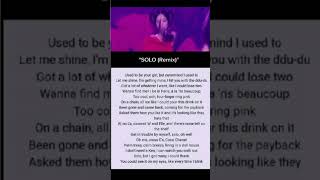 Jennie Solo Remix Rap Easy lyrics [upl. by Haet]