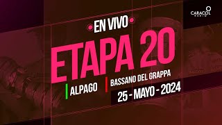 🔴 Giro de Italia 2024 EN VIVO Etapa 20 de 184 kilómetros entre ALPAGO y BASSANO DEL GRAPPA [upl. by Eehsar]