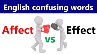 Affect effect tutorial for beginners  Confusing words in English through Hindi Urdu lesson [upl. by Yarehs705]