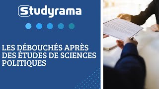 Les débouchés après des études de sciences politiques [upl. by Bowen259]