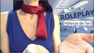 ASMR ROLEPLAY  Inédit  Hotesse de lair la plus douce et relaxante [upl. by Warfeld]