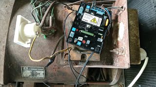 AVR SX460 sbg ganti Spul bantu genset donfeng 15Kw yang putus [upl. by Yrol608]