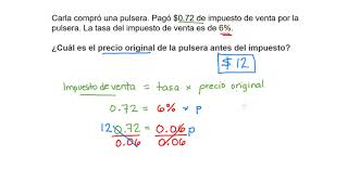 Ejemplos de impuesto descuento y propina  Khan Academy en Español [upl. by Enajiram]