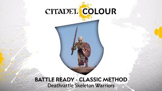 How to Paint Battle Ready Deathrattle Skeleton Warriors – Classic Method [upl. by Yaffit56]