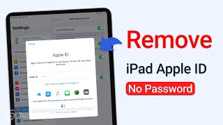 Top 2 How to Remove Apple ID from iPad without Password iPadOS 16amp17 [upl. by Eelir678]