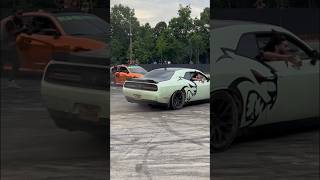 HELLCAT CHALLENGER DRIFTING AROUND SCATPACK CHARGER [upl. by Mlehliw]