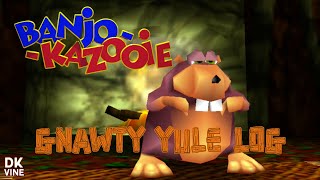 BanjoKazooie Gnawty Yule Log 🔥 ONE HOUR OF A RELAXING FIREPLACE AND A BEAUTIFUL BOUNCING BEAVER [upl. by Dag]