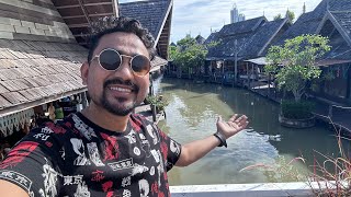 Floating market in Thailand 🇹🇭  Largest Floating Market in Thailand [upl. by Avle]