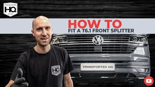 How To Fit VW Transporter T61 Splitter  Transporter HQ [upl. by Naira]