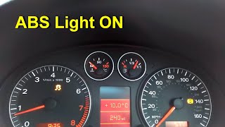 ABS Light ON  Diagnostic Test and Sensor Fix Audi A3 8PA Part 1 [upl. by Pease]