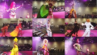 RUPAUL DRAGCON UK 2024 PINK CARPET QUEENS WALK PART 2 REST OF THE WORLD [upl. by Caron]