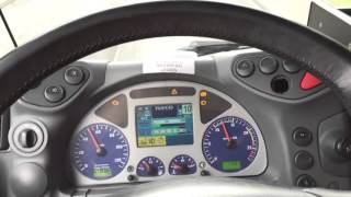 Truck sound driving IVECO Stralis 500 Cursor 13 driving downhill Retarder brakingLKW fahren bremsen [upl. by Ecirtam]