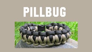 How to make a Pillbug Paracord Bracelet Tutorial Paracord 101 [upl. by Sabian]