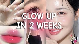 how to GLOW UP in 2 weeks for 2024 🎀 🫧 GLOW UP TIPS [upl. by Aicilef]