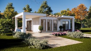 Mini CASA de 61 m² con 2 Dormitorios estilo MEDITERRANEA [upl. by Aronoff]