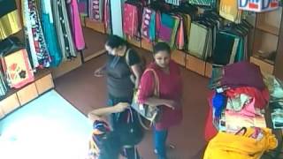 Mother and daughter arrested for stealing sari [upl. by Drofnelg956]