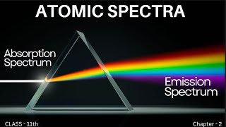 What is Atomic Spectra class 11th  absorption spectra  emission spectra [upl. by Adnael646]