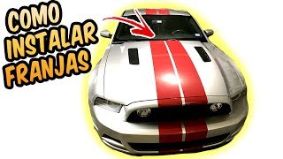 Como Instalar Franjas de Carreras Para Mustang 3M Wrap [upl. by Yeslah]