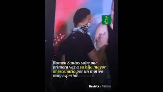 romeo santos sube su hijo mayor por primera vez al escenario viralshort romeosantos aventura [upl. by Thedrick]