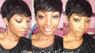 DIY  How To Cut amp Style A Pixie Wig [upl. by Onaicnop655]