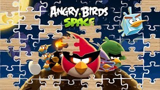 Angry Birds Space Jigsaw Skill Game Walkthrough Levels 12 [upl. by Jeaz]