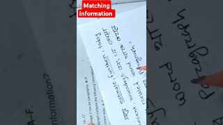 ielts reading  প্যাসেজ না পড়েই Matching information সমাধান ১০০ কার্যকর থিওরি  ielts reading [upl. by Krys4]