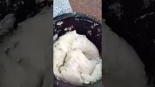 This Is How To Pound Yam  How To Make Real Pounded Yam [upl. by Amitie]