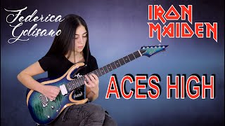 Aces High  Iron Maiden  Solo Cover by Federica Golisano with Cort X700 Duality [upl. by Conlin]