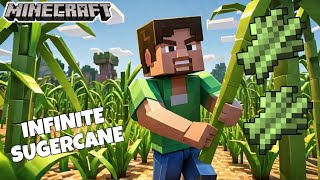 Infinite Sugarcane Farm in Minecraft 121 [upl. by Fanny]