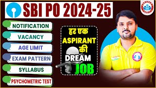 SBI PO Notification 202425  SBI PO 2024 VacancyAge LimitExam PatternSyllabus Psychometric Test [upl. by Odiug471]