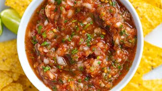 Quick and Easy Salsa Recipe [upl. by Eimarrej800]