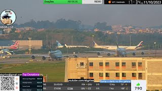 SBGR LIVE 4K  Aeroporto Internacional de São PauloGuarulhos AO VIVO  GRU Airport [upl. by Eirrol]