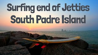 Surfing end of Jetties South Padre Island [upl. by Bandler586]