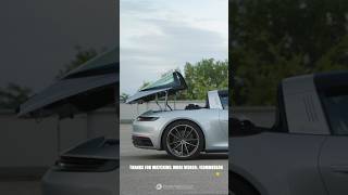 Porshe 911 Targa 4  Dolomite Silver Metallic  Roof Opening [upl. by Zenobia4]