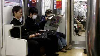 People sleeping on a Japanese Train [upl. by Mont]