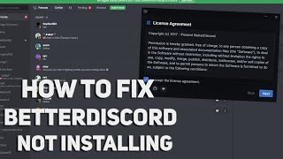 How to Fix Better Discord Not Installing 2021 Guide [upl. by Richela]