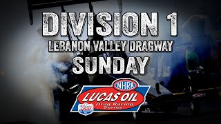 Division 1 NHRA Lucas Oil Drag Racing Series from Lebanon Valley Dragway Sunday [upl. by Fanchie]