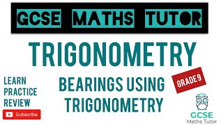 Bearings with Trigonometry  Grade 9 Maths Series  GCSE Maths Tutor [upl. by Peltz1]