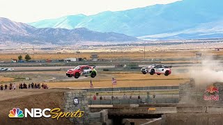 1200 AWHP GTR Drag Races Travis Pastrana’s Gymkhana 2020 Subaru STI [upl. by Alleber]